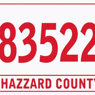 The Dukes Of Hazzard Rosco P. Coltrane's Patrol Car License Plate Desktop