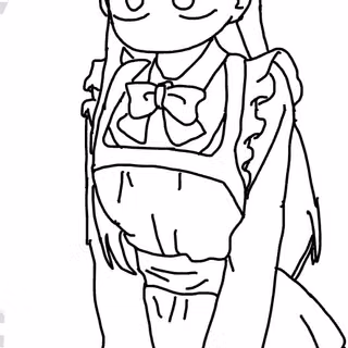 Yall I drew Komi from Komi can’t communicate 