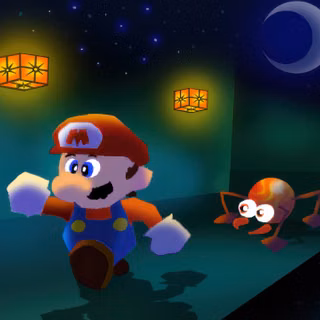 Mario Midnight Night Run Stroll In The Lantern Glow