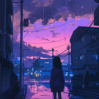 Twilight Rainfall Solitude