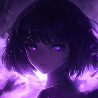 Purple Anime Girl
