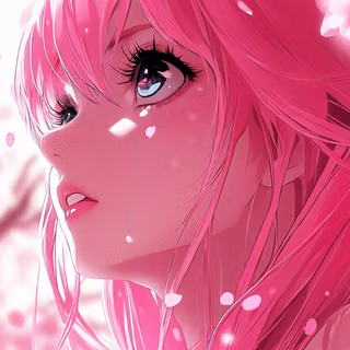Stunning Pink Anime Girl