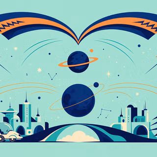 Cosmic Vector Flourish
