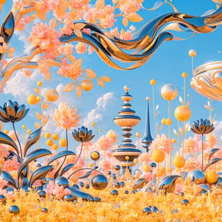 Luminous Blossom Garden