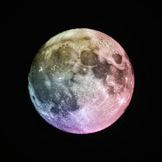 A Sick Rgb Moon
