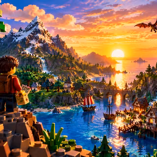 LEGO Sunset Adventure Landscape