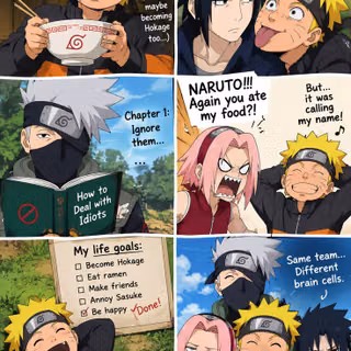  Naruto & Team 7 Comedy Moments | Funniest Naruto Anime Meme