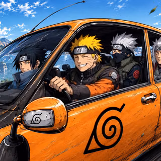 Corrida Ninja Pela Costa - Naruto