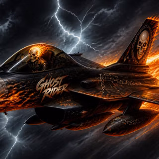 Ghost Rider Fighter Jet
