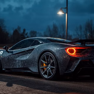 Moody Atmospheric Photography Of Of A Super Car Photography