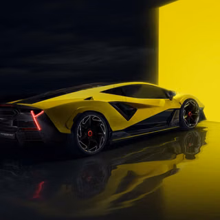 Lamborghini Fenomeno Hypercar Rear View