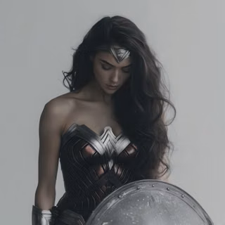 Wonder Woman Superheroine Beauty Digital Art