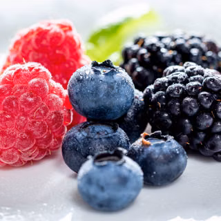 Raspberry,Bilberry,Blueberry & Blackberry Delicious Diet Macro Organic