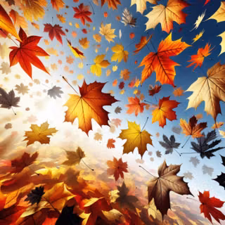 Falling Autumn Leaves