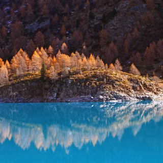 Blue Water Body Autumn Nature