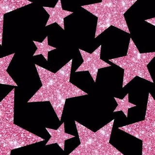 Pink glittery stars