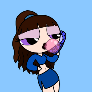 i made my own blue powerpuff girl!!
