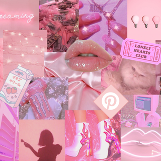 aesthetic pink collage :|