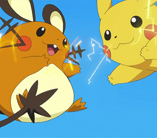 Pikachu and think what is this Pokemon