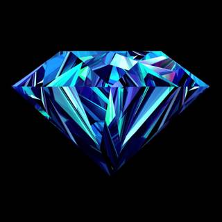 Blue Abstract Diamond