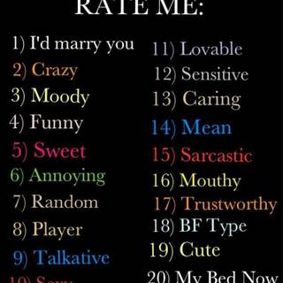 Rate me :3
