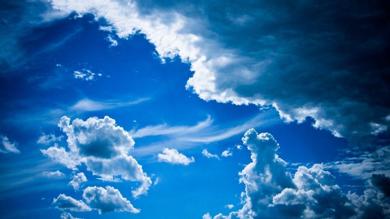 Download Blue Apple High Quality Clouds Imac Wallpaper. Full HD