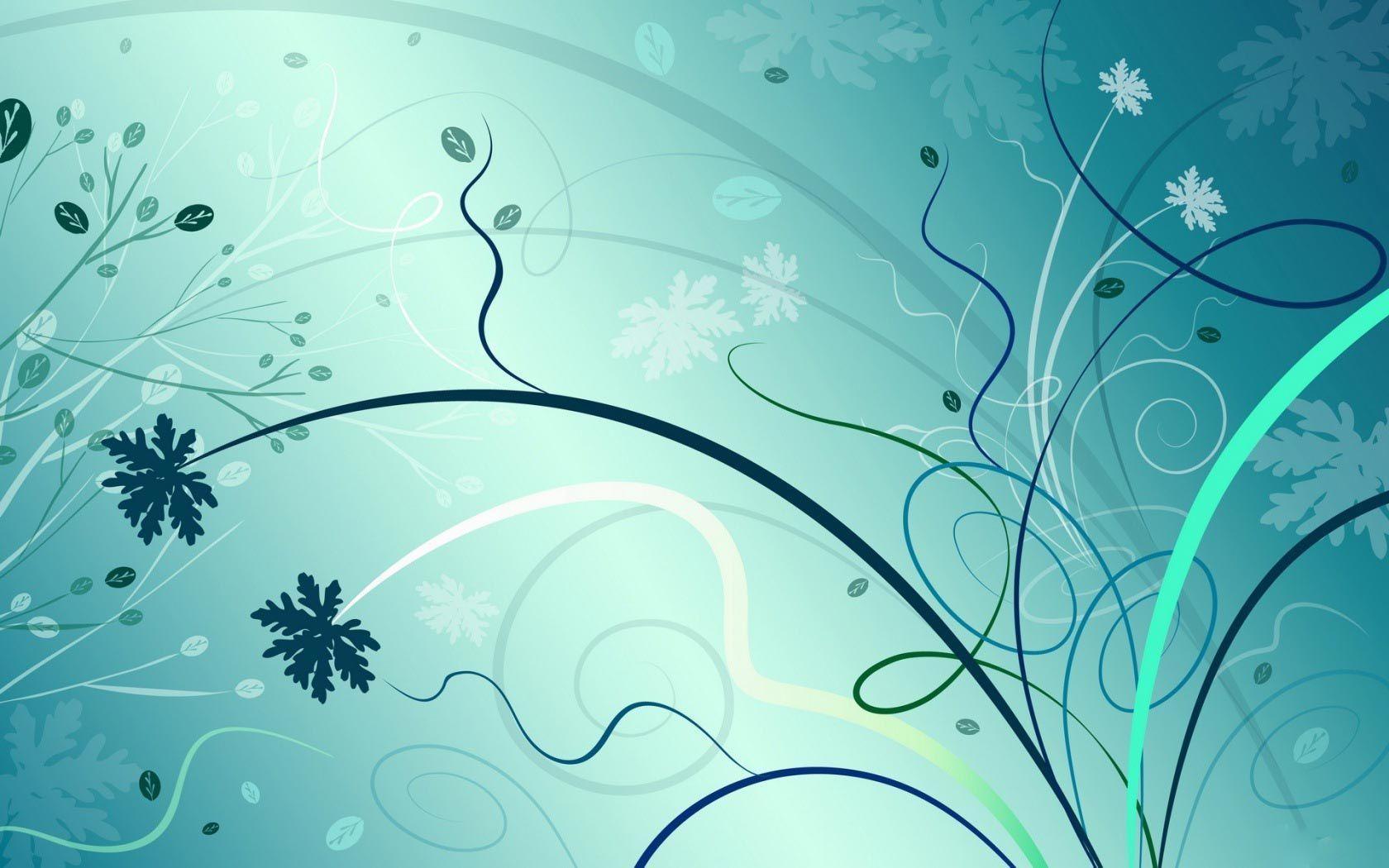 Desktop Wallpaper · Gallery · Computers · Turquoise Vector flowers