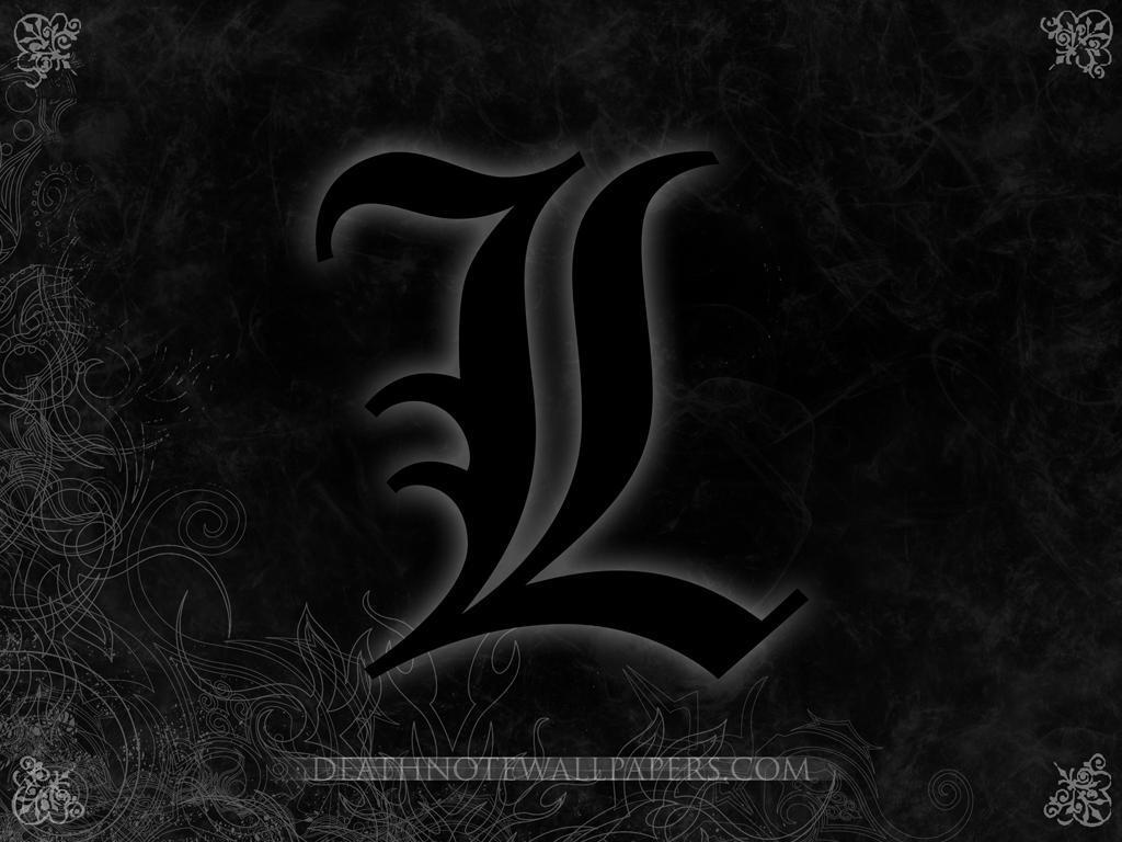 Wallpaper For > Death Note Wallpaper L Logo