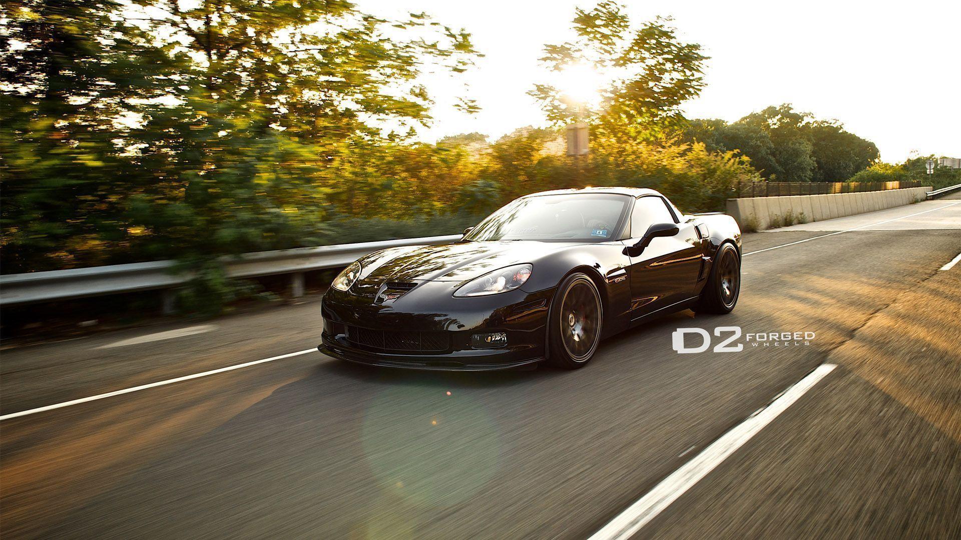 Black Corvette Z06 Wallpaper