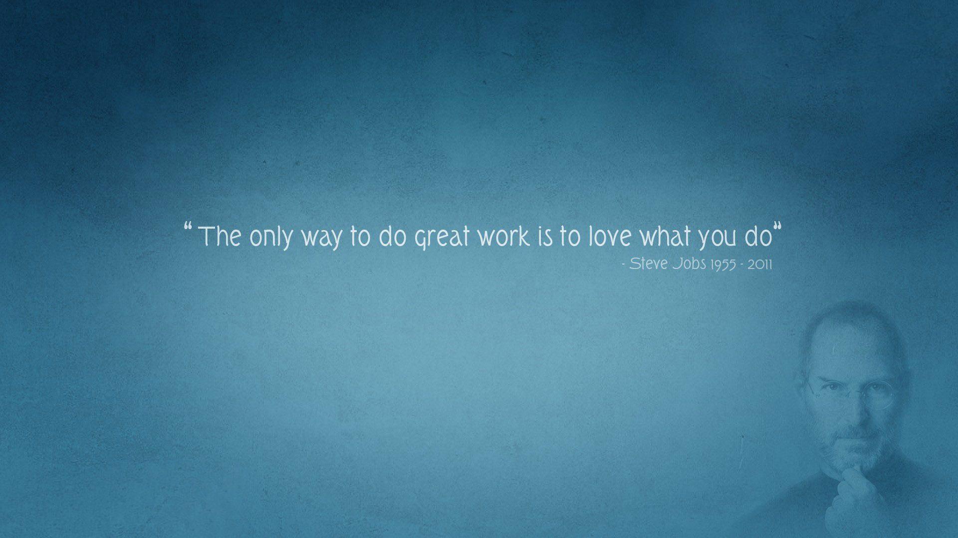Steve Jobs quote Wallpaper #