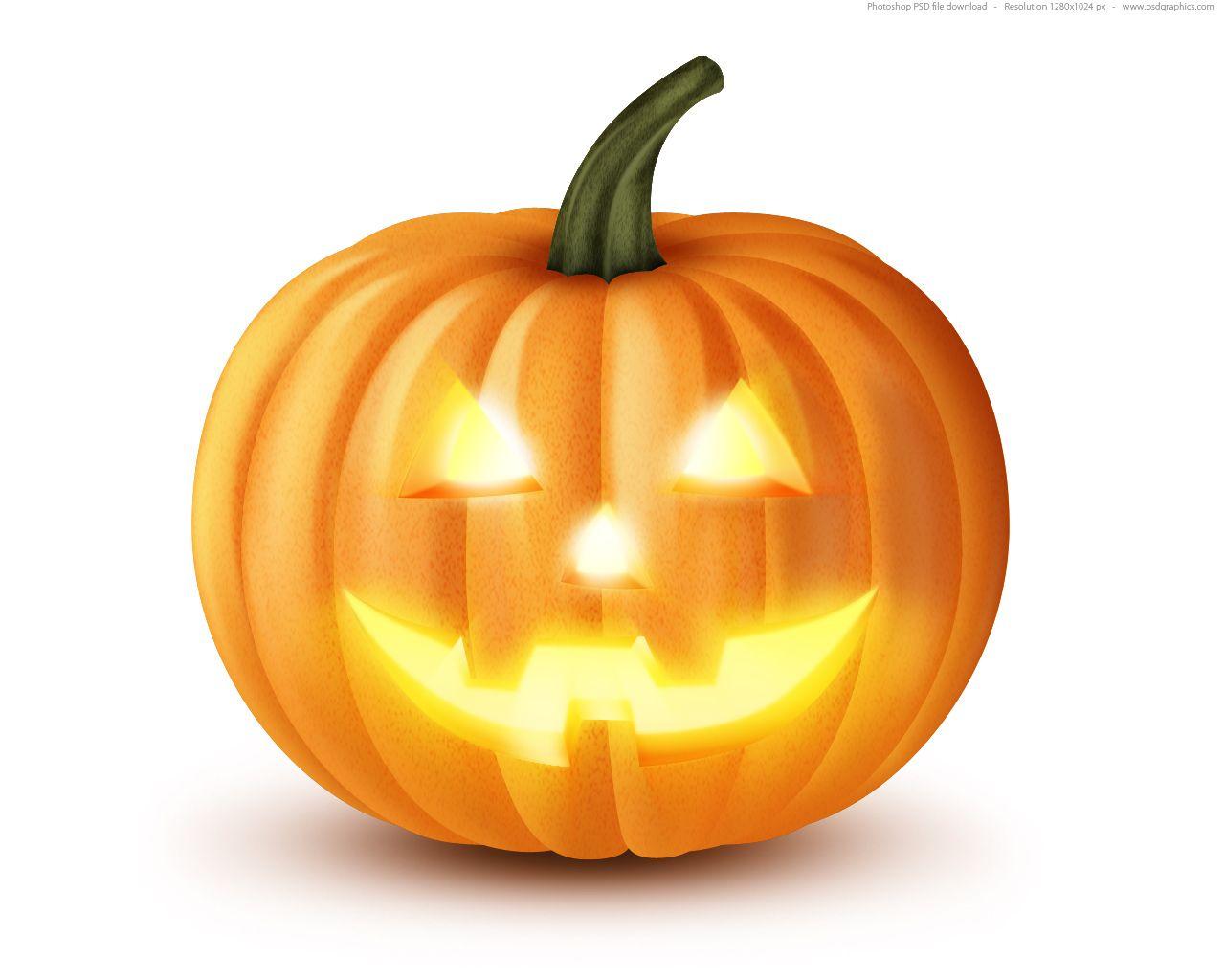 Jack O&; Lantern, Halloween pumpkin icon (PSD)