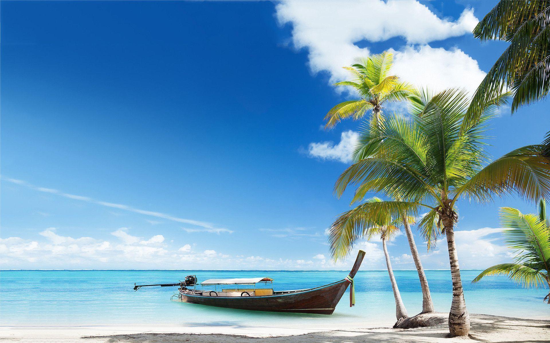 Tropical Beach Widescreen Wallpaper Wallpaper. Wallpaper