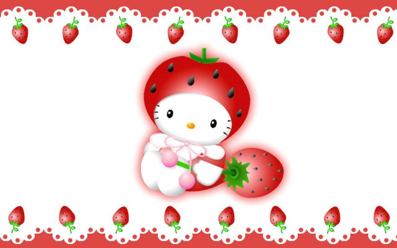 image For > Hello Kitty Red Bow Wallpaper