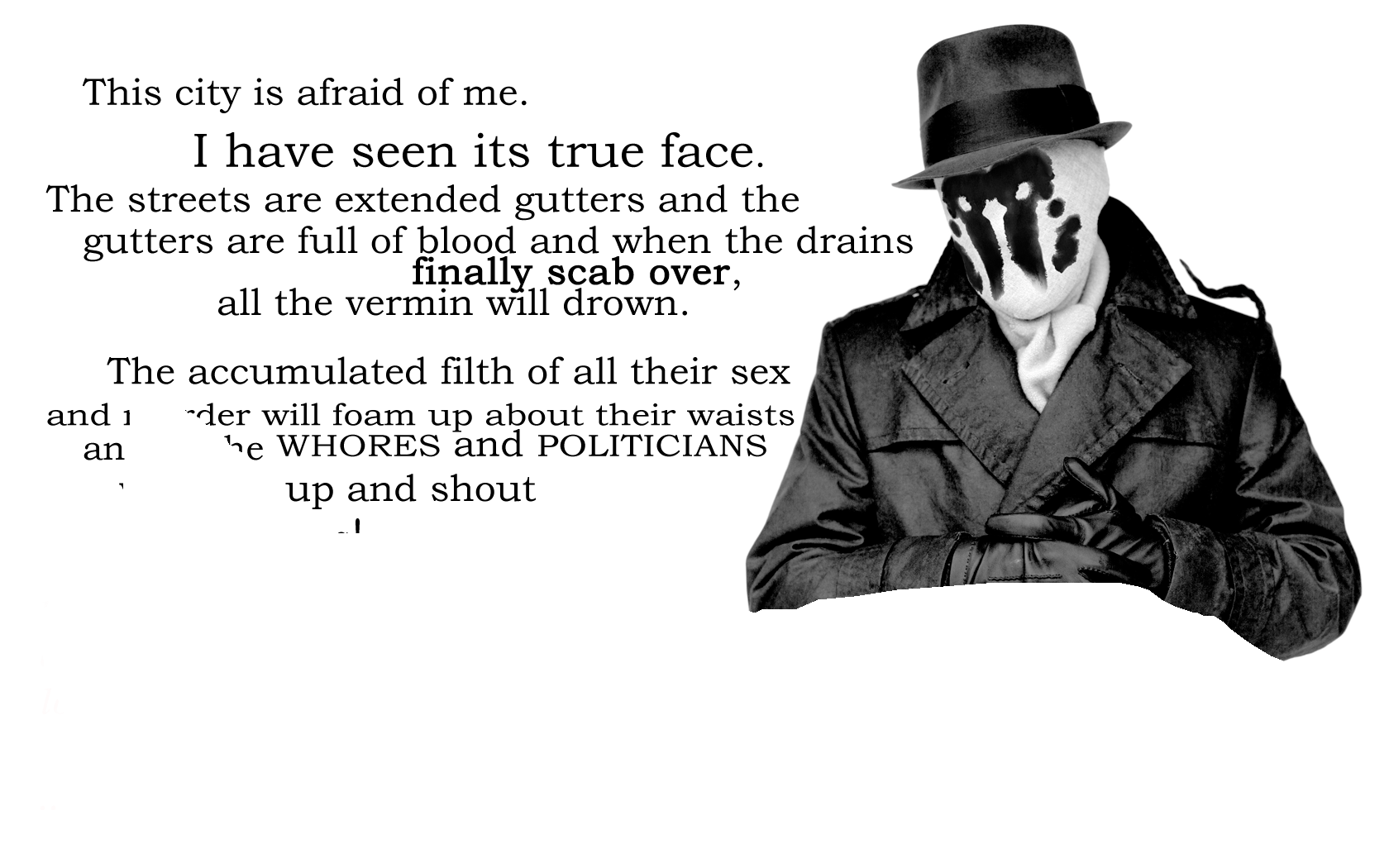 The Image of Watchmen Rorschach Fresh HD Wallpaper at
