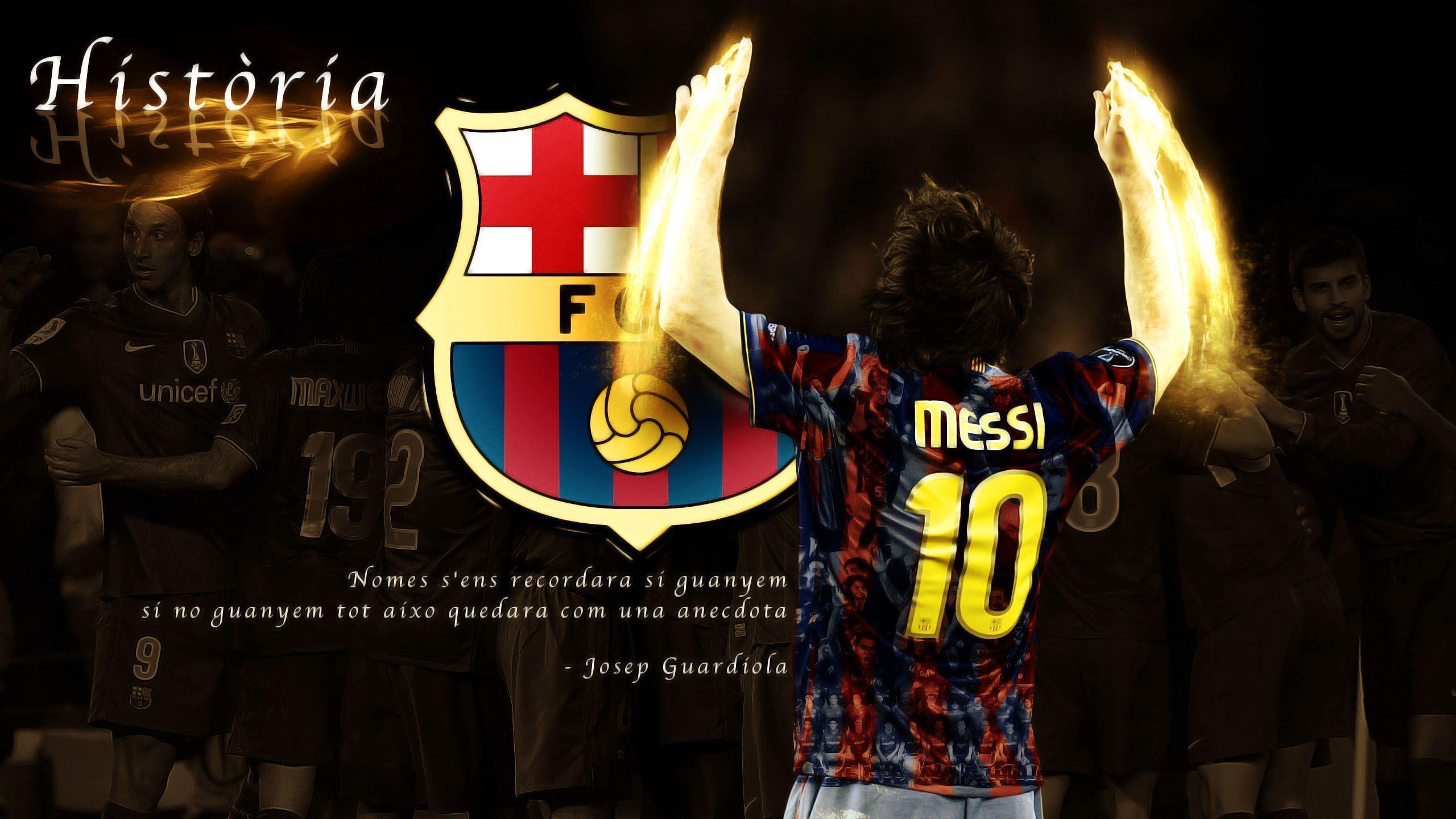 FC Barcelona Lionel Messi 2560x1440 wallpaper