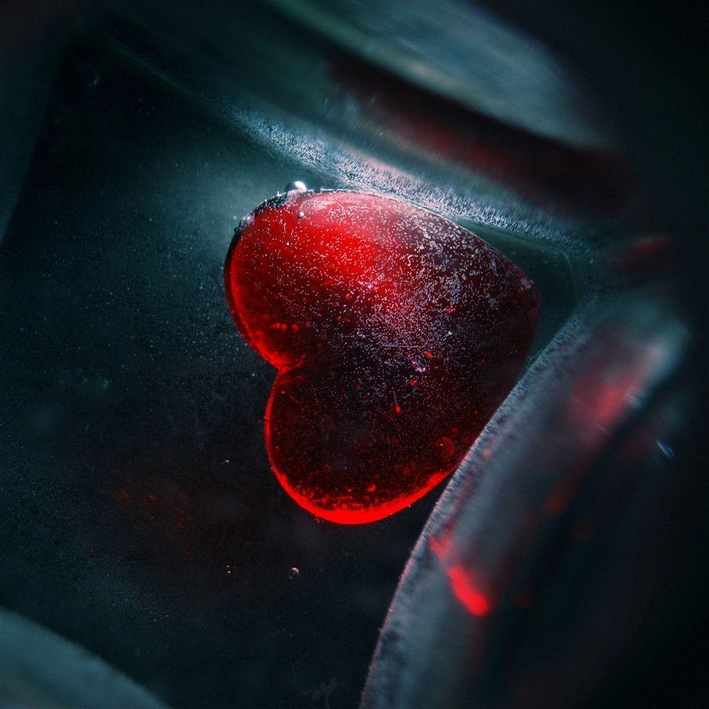 Red Heart Underwater iPad Air Wallpaper Download. iPhone