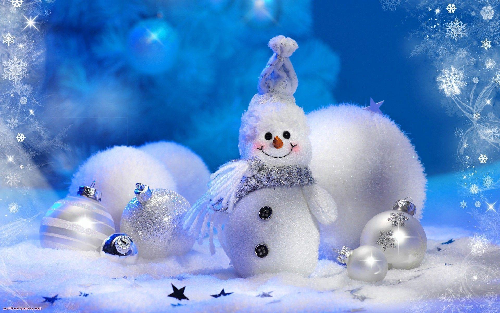 Cute snowman Desktop Wallpaper, HD Wallpaper Download
