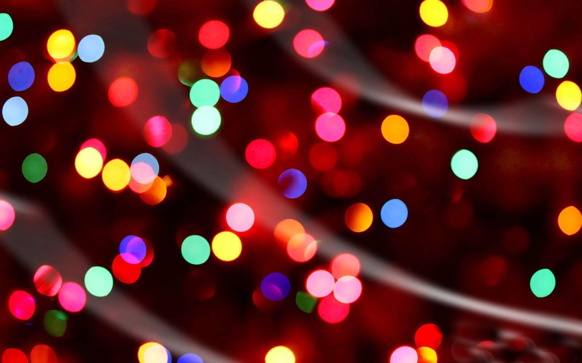 Wallpaper For > Christmas Lights Desktop Background