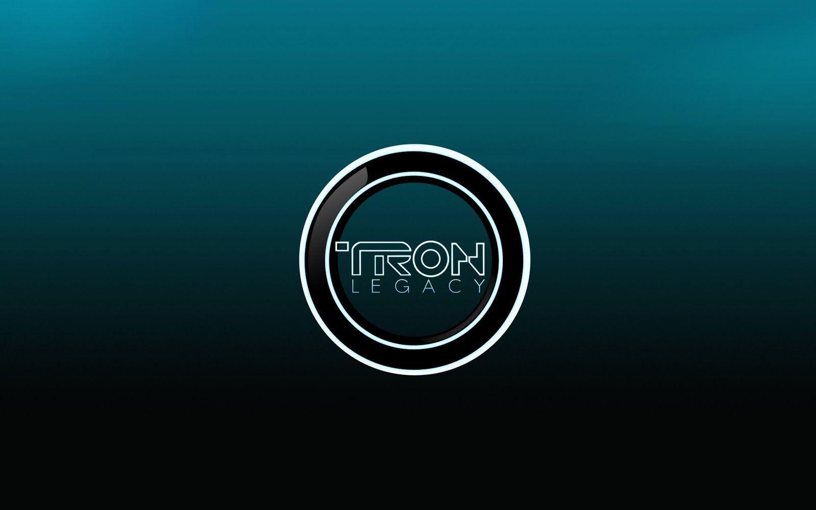 Disney&;s Tron Legacy Logo Desktop Wallpaper