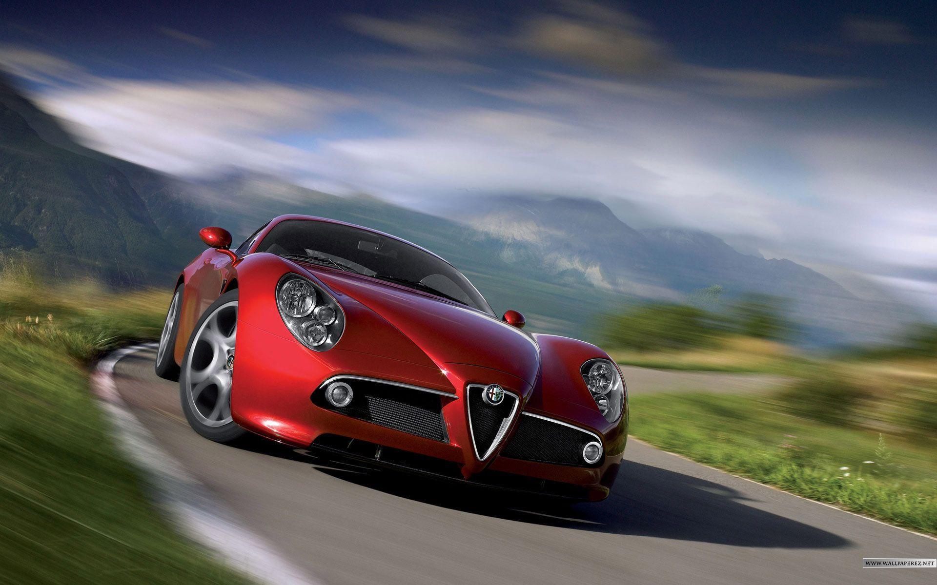 Alfa Romeo Red 10208 HD Wallpapers Pictures