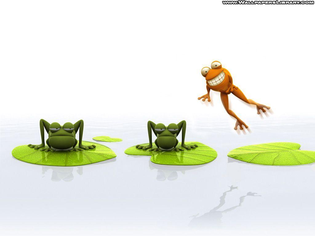 funny frog wallpaper / funny background
