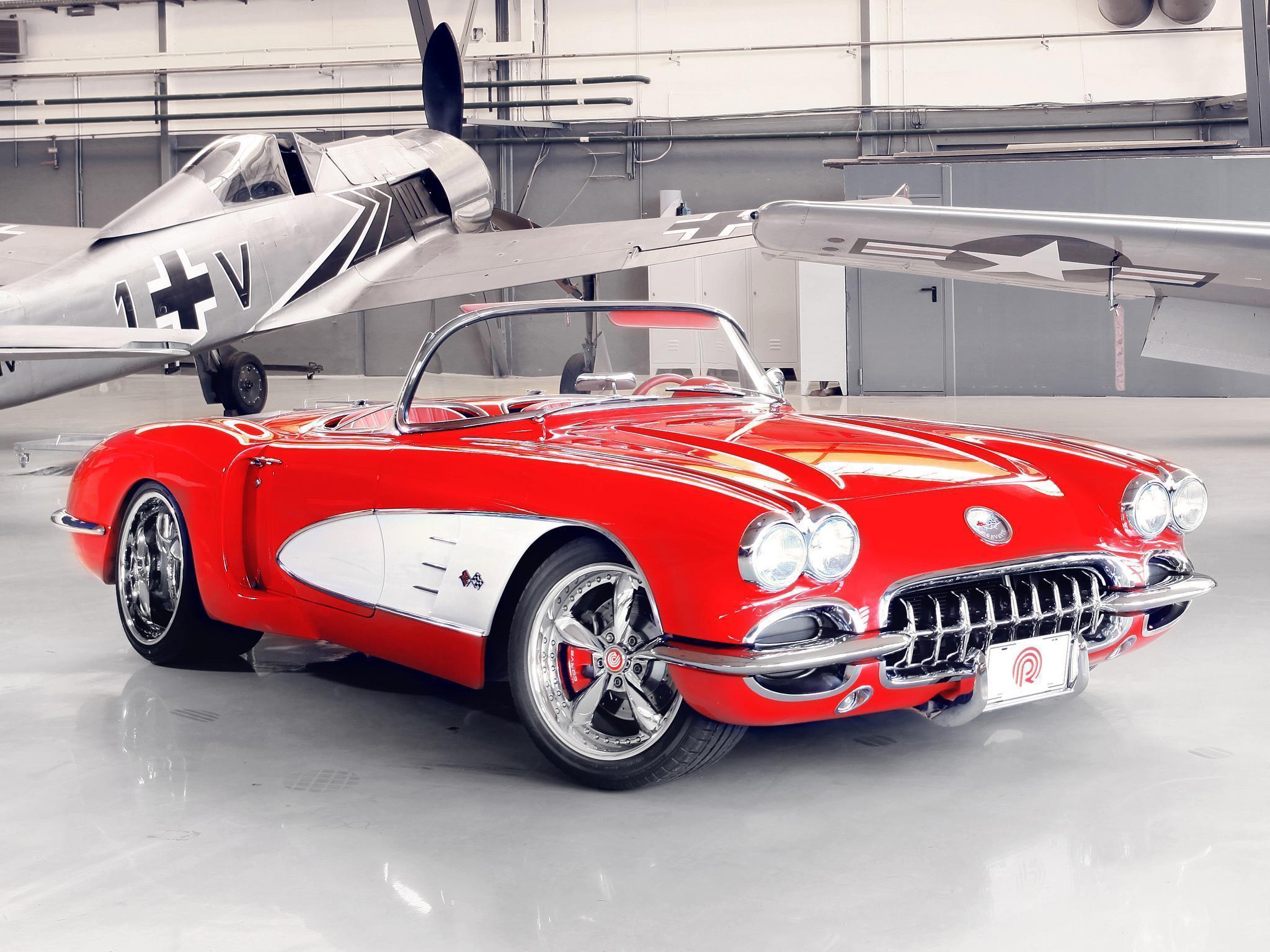 image For > Red 57 Chevy Wallpaper