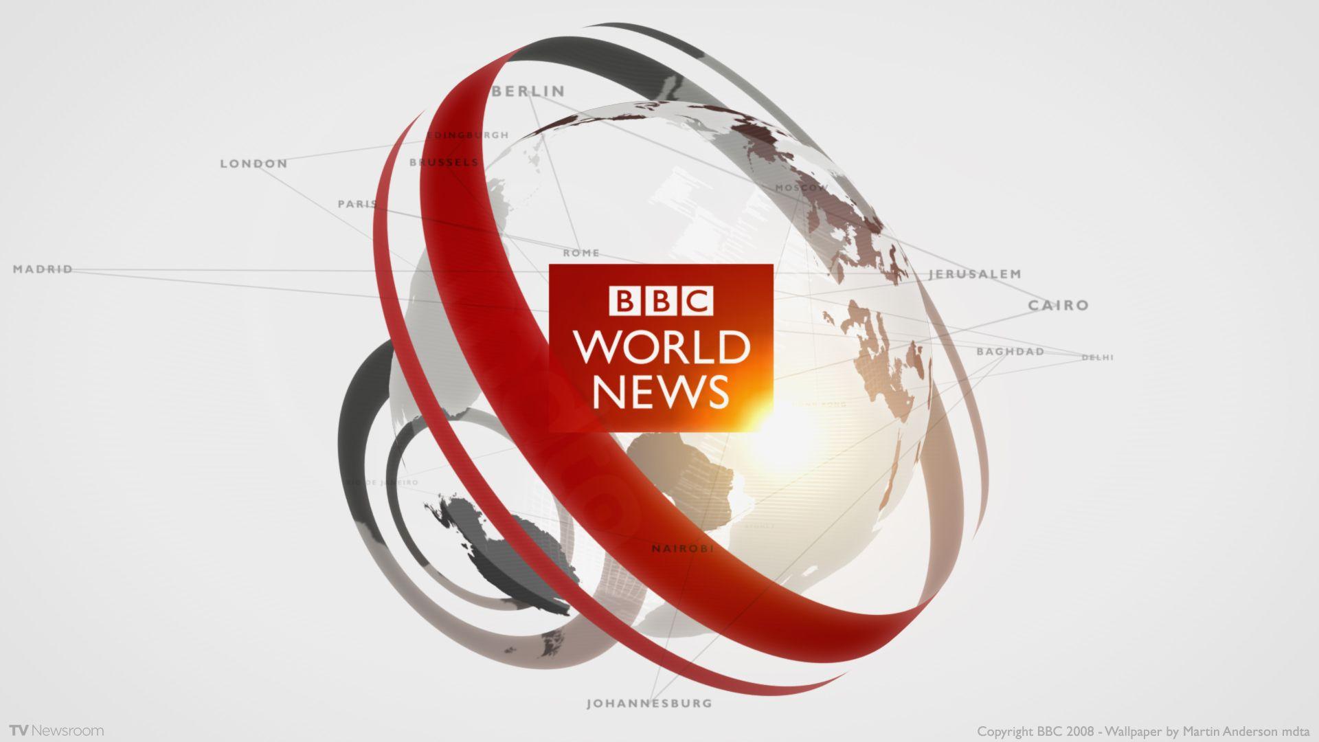 Download Bbc News Red Globe Wallpaper | Wallpapers.com