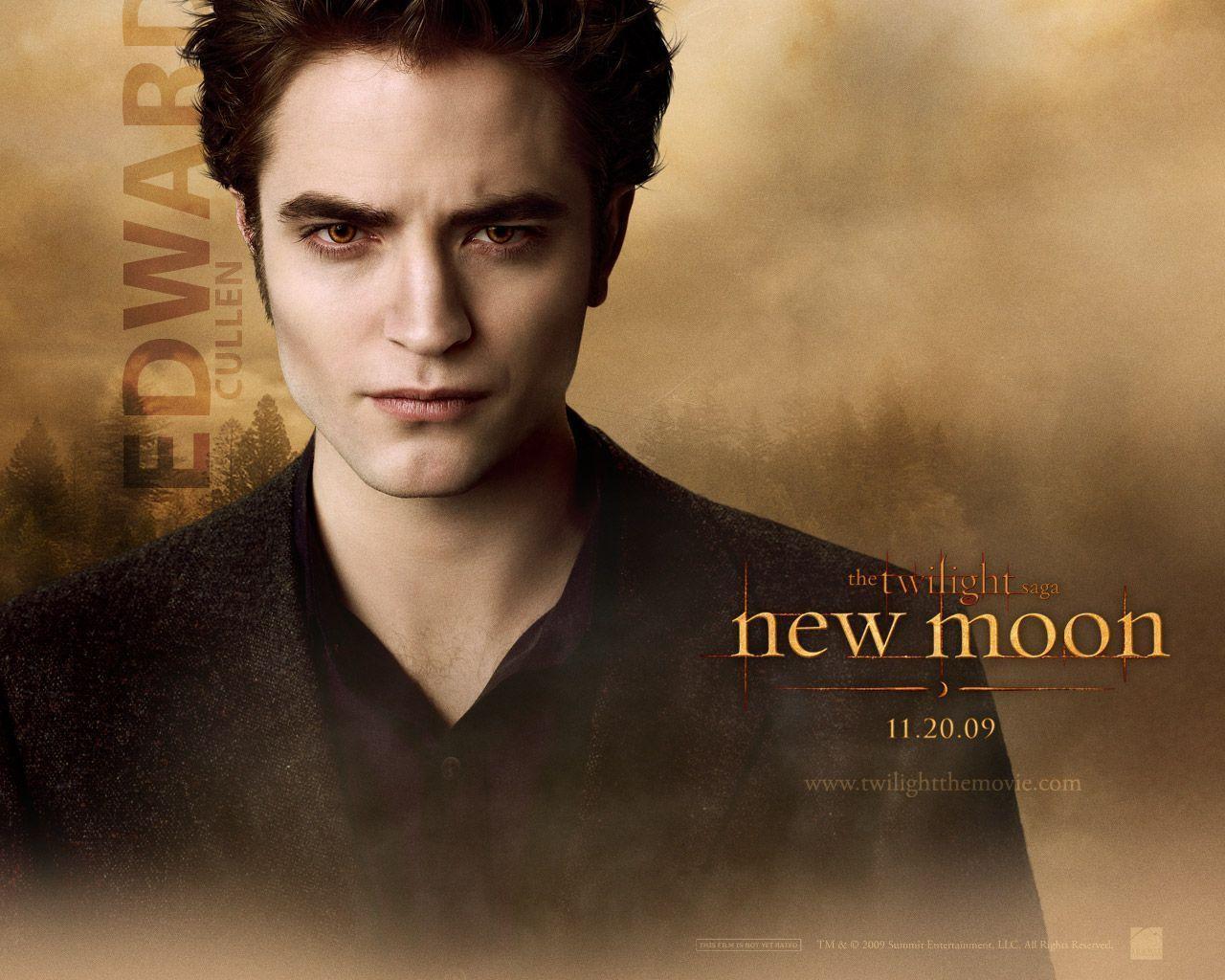 New official New Moon wallpaper: Jacob, Bella & Edward. Team