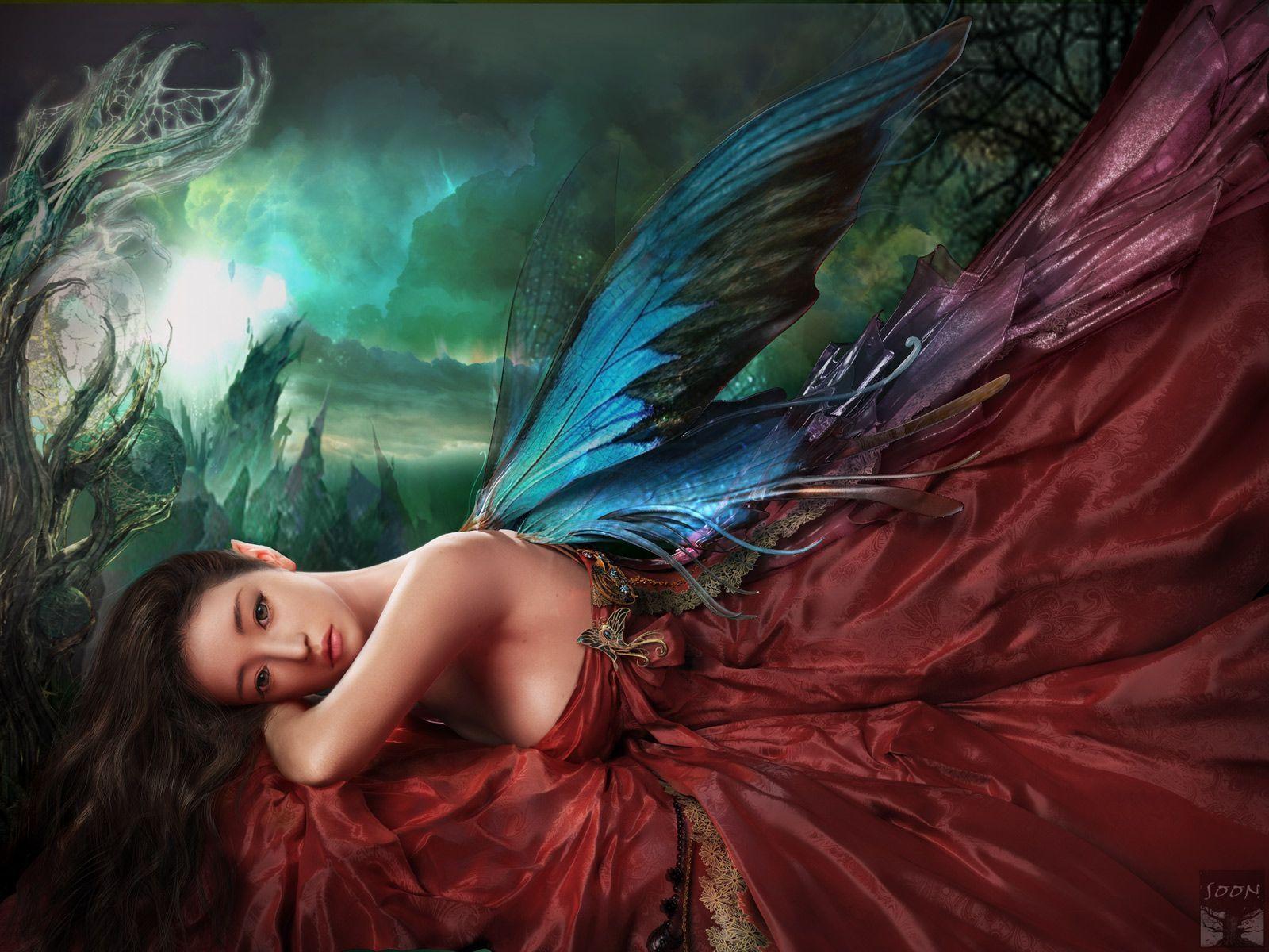 Pix For > Pretty Fairy Wallpaper