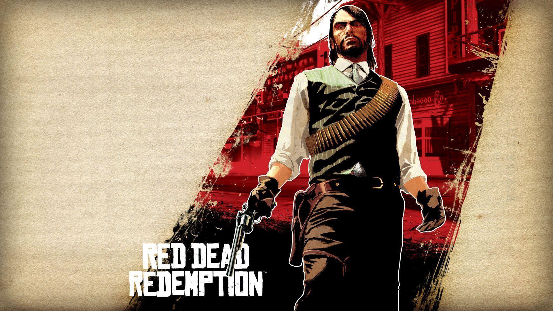 Marston wallpaper art cover artistic red games dead redemption