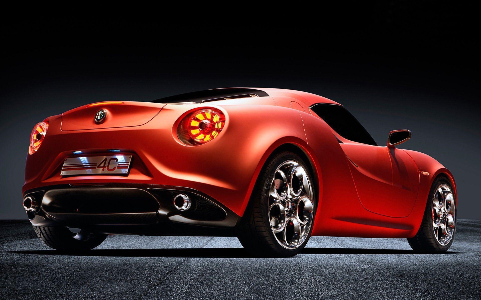Cars red sports car background