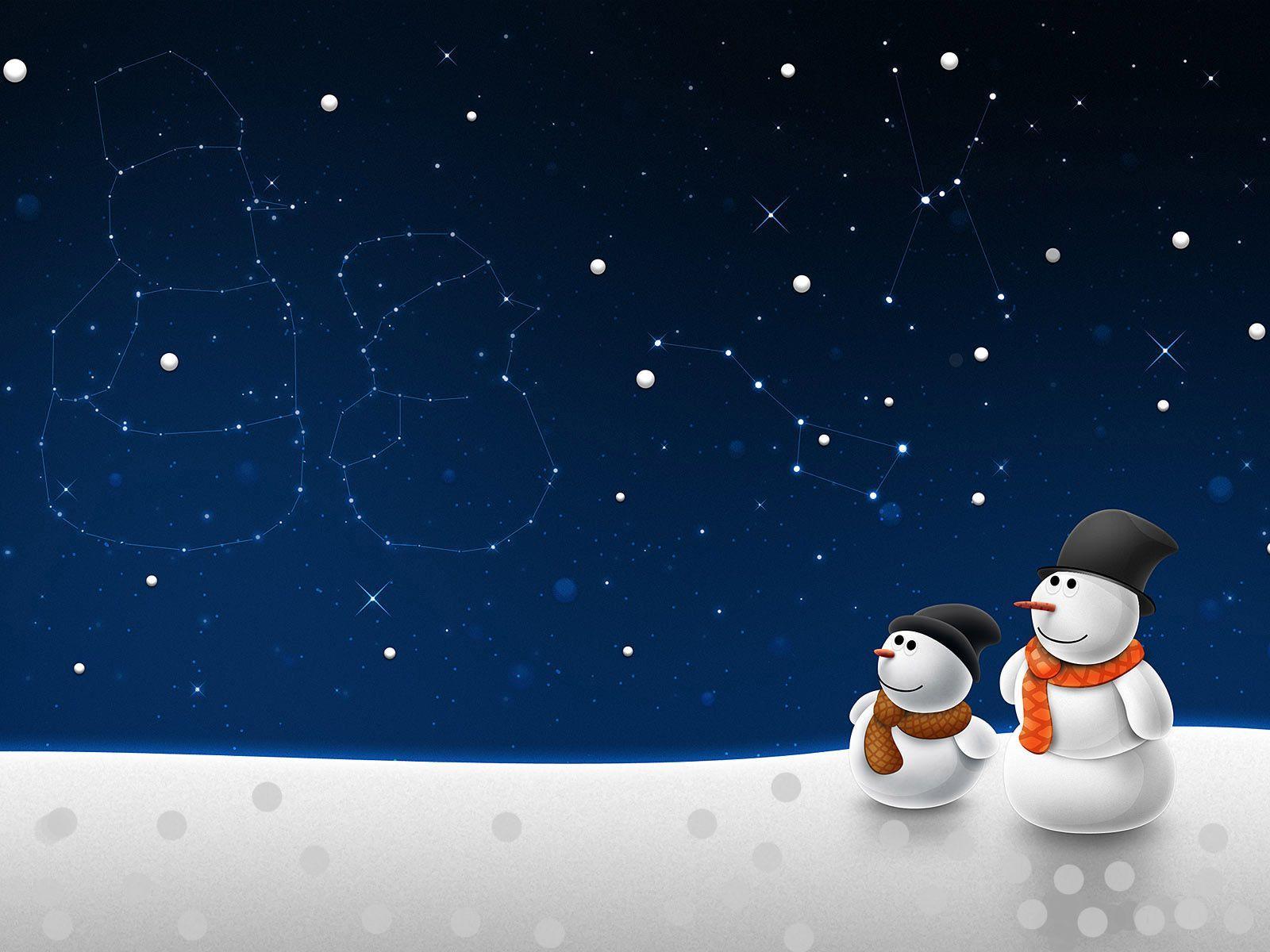 Snowman Wallpaper Background