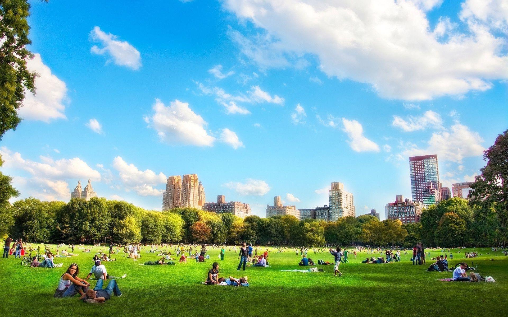 central park summer wallpaper