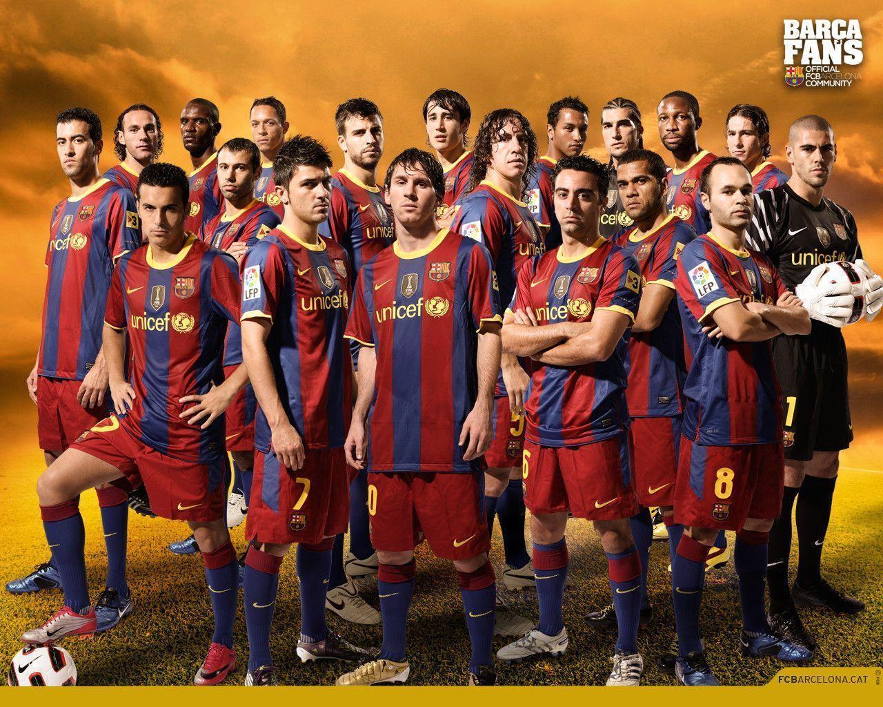 FC Barcelona Team Cool HD Wallpaper 2013